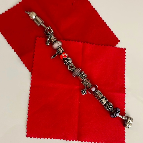 ORIGINAL FULL PANDORA bracelet w charms included - Picture 2 of 12